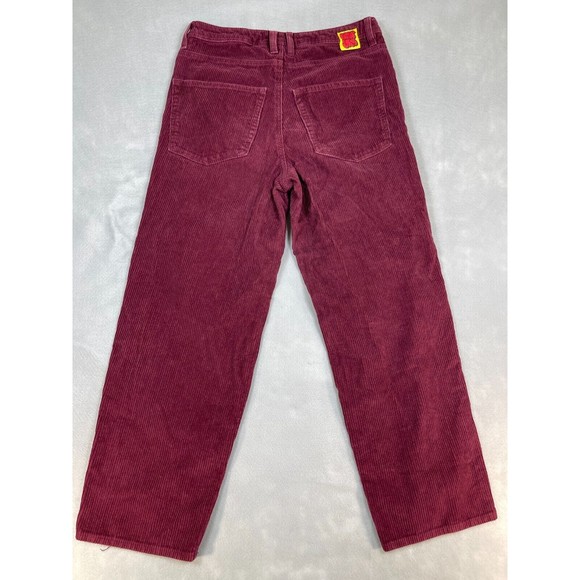 Empyre Pants Mens Size 28x27 Maroon Corduroy Relaxed Baggy Skate Y2K - Picture 6 of 12